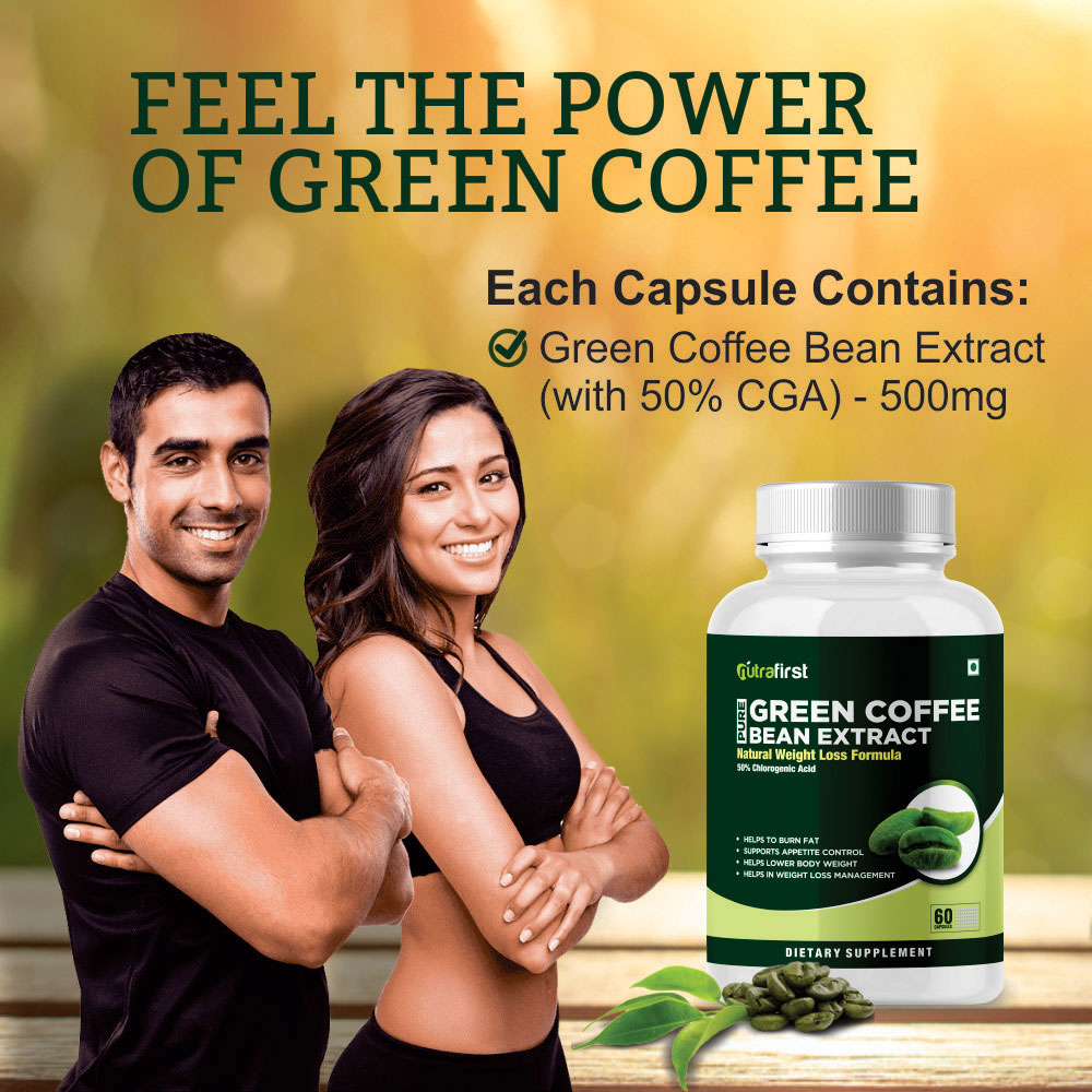 Nutrafirst Green Coffee Beans Capsules for Weight Loss – 60 Capsules