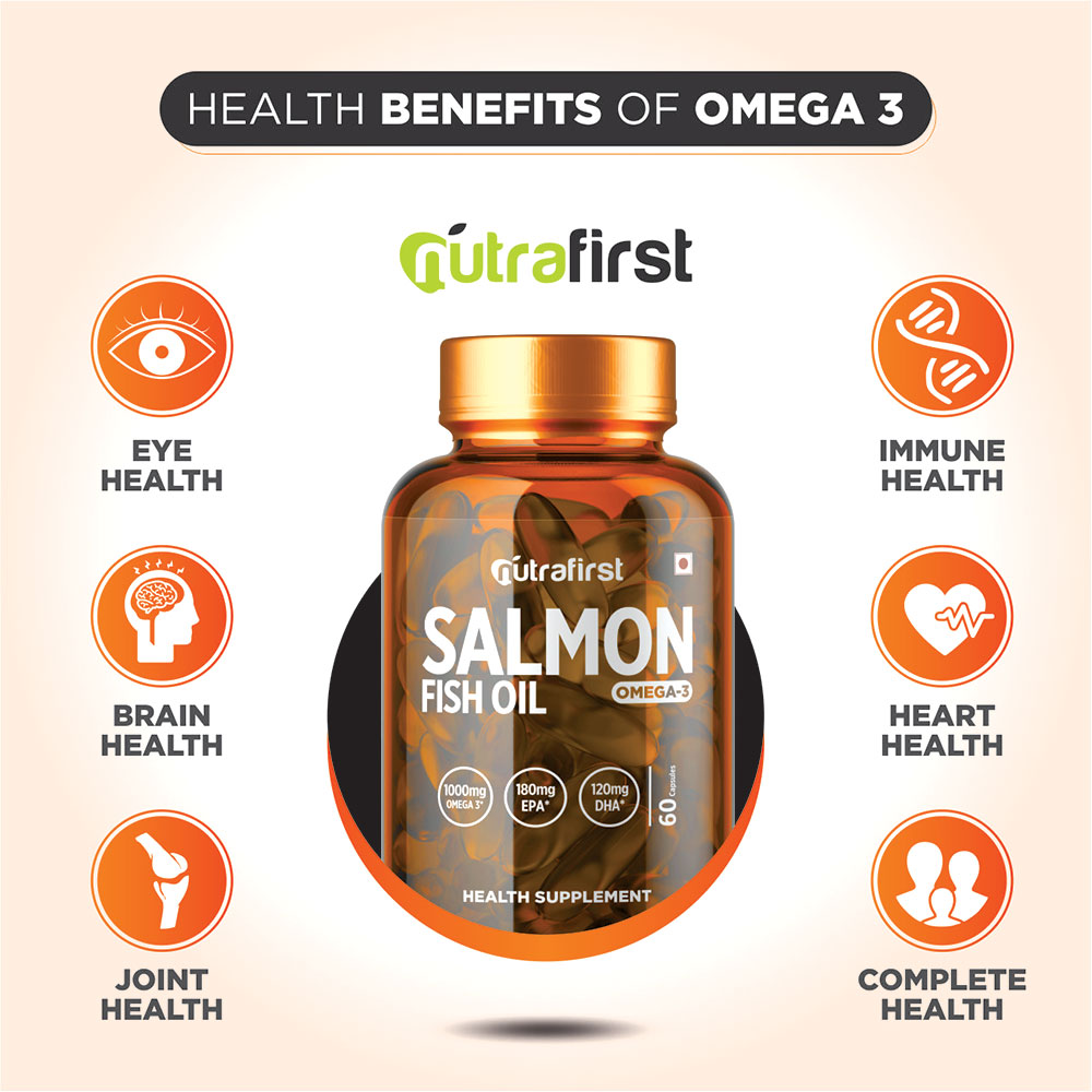 Salmon fish oil capsules