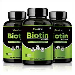 Biotin Supplements For Hair, Skin and Nails (4 Bottles Pack)