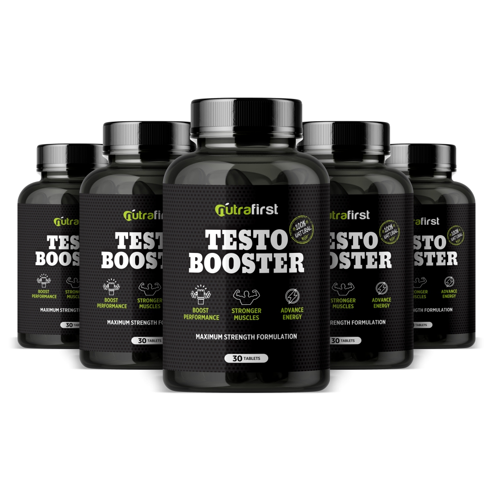 Nutrafirst Natural Testo Booster (Ultra Josh) Tablets for Men – 150 Tablets (5 Bottles Pack)
