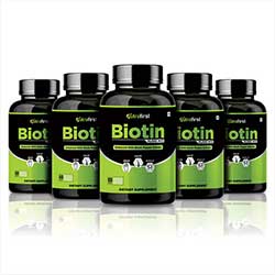 Biotin Supplements For Hair, Skin and Nails (4 Bottles Pack)