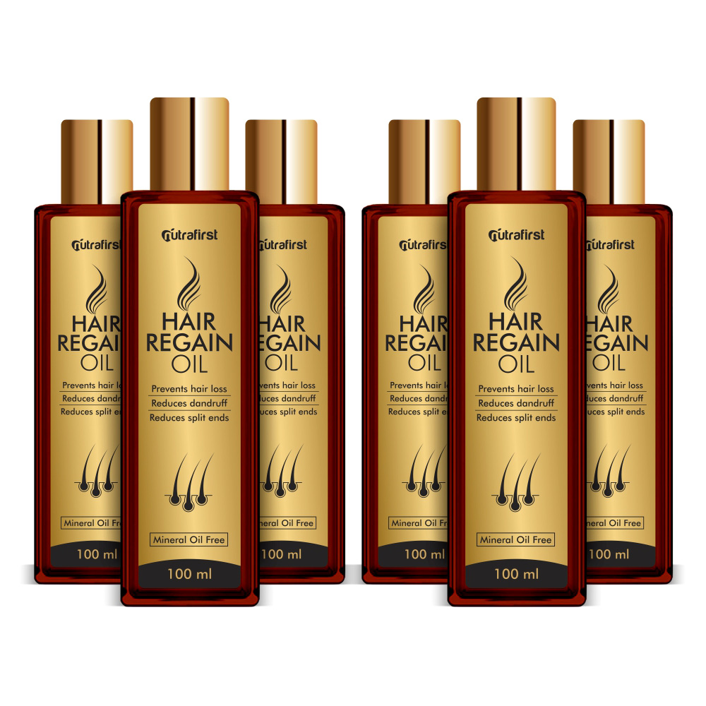 Hair Regain Capsules | Best Hair Growth Products For Men & Women (6 Bottle Pack)