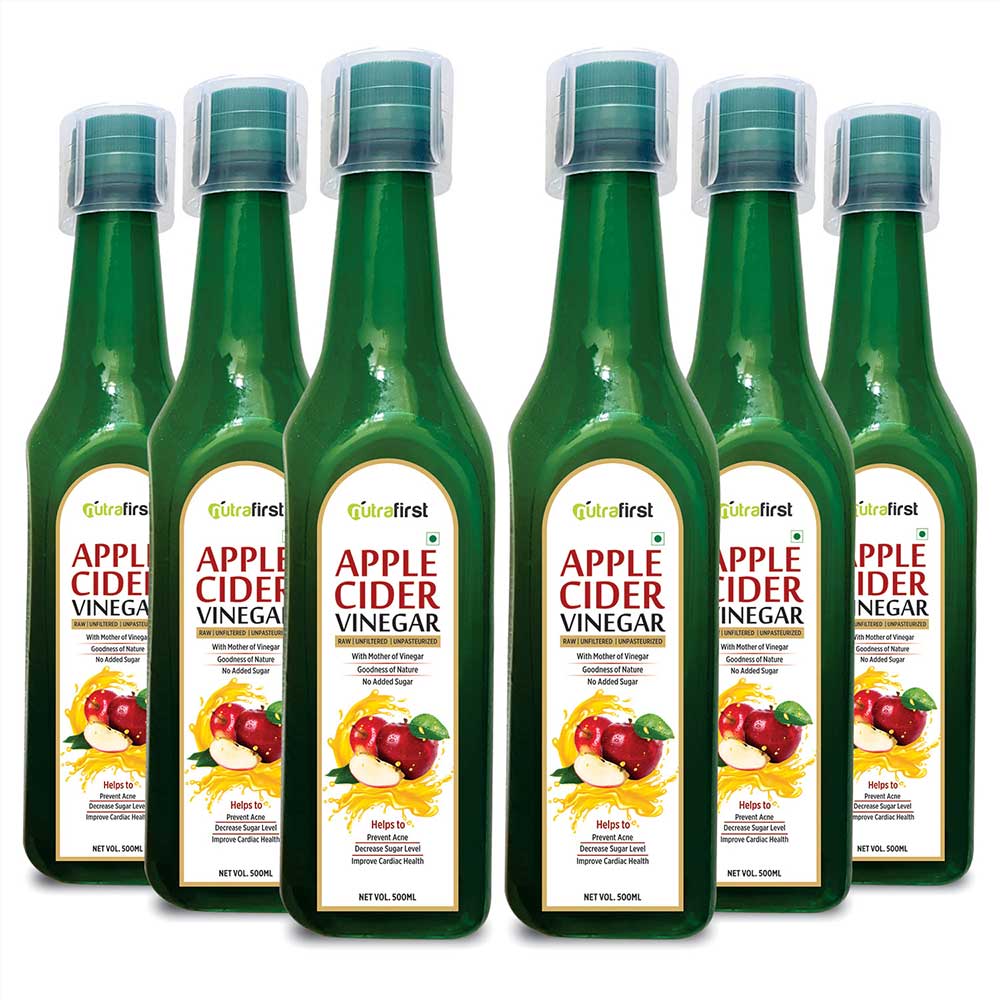 Pure Apple Cider Vinegar 500ml (6 Bottles Pack)