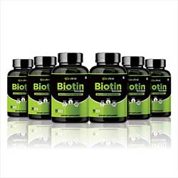 Biotin (Vitamin B7) For Hair, Skin and Nails (5 Bottles Pack)