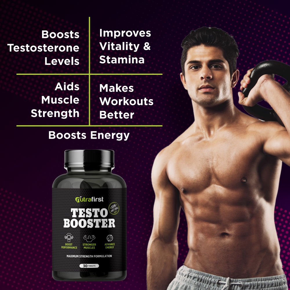 Nutrafirst Natural Testo Booster (Ultra Josh) Tablets for Men – 30 Tablets
