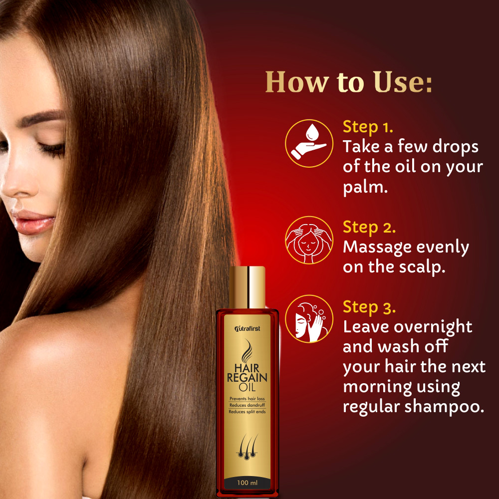 Nutrafirst Hair Regain Oil for Hair Growth 100% Natural – 100ml