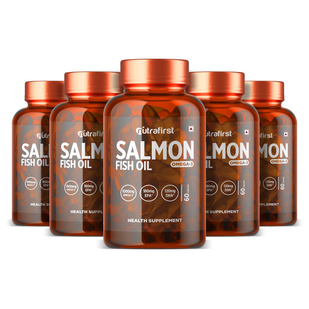 Salmon Fish Oil | Fish Oil Capsules Benefits | Fish Oil (Pack 5)