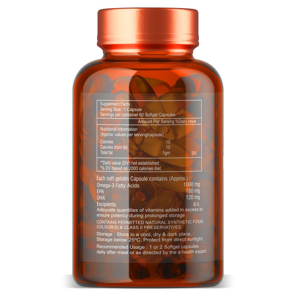 Salmon Fish Oil | Omega 3 Fatty Acid Capsule (Pack 2)