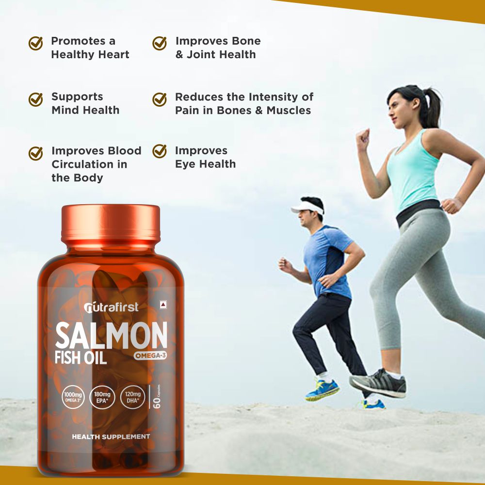 Salmon Fish Oil (Omega 3) Capsules (Pack 3)