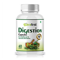 Nutrafirst Digestion Capsules 500mg for Acidity and Constipation – 60 Capsules