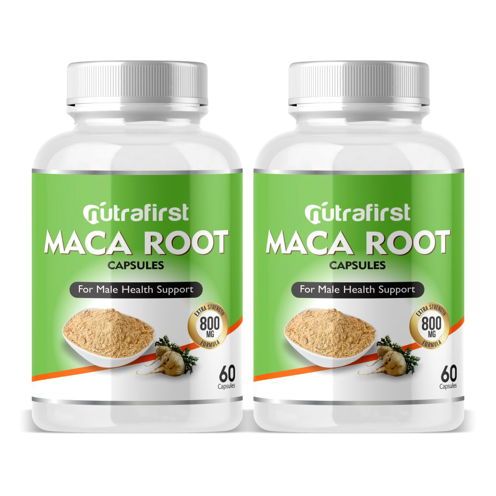 Pure & Organic Maca Root Capsules 500mg – (2 Bottles Pack)