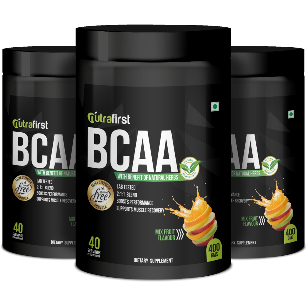 BCAA Protein Supplements | Best Protein Supplements- 400gm – 3 Bottles Pack