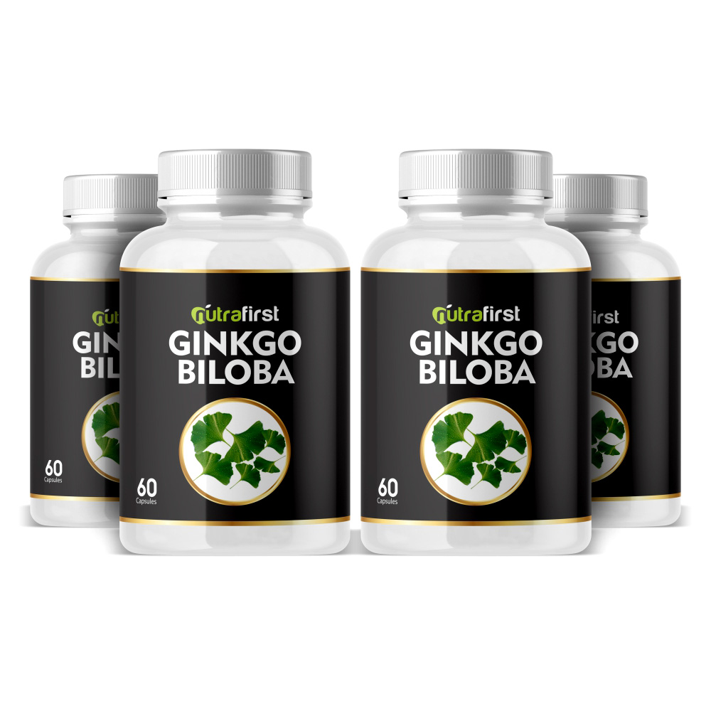 Ginkgo Biloba Capsules 500mg (60 Capsules) – 4 Bottles Pack
