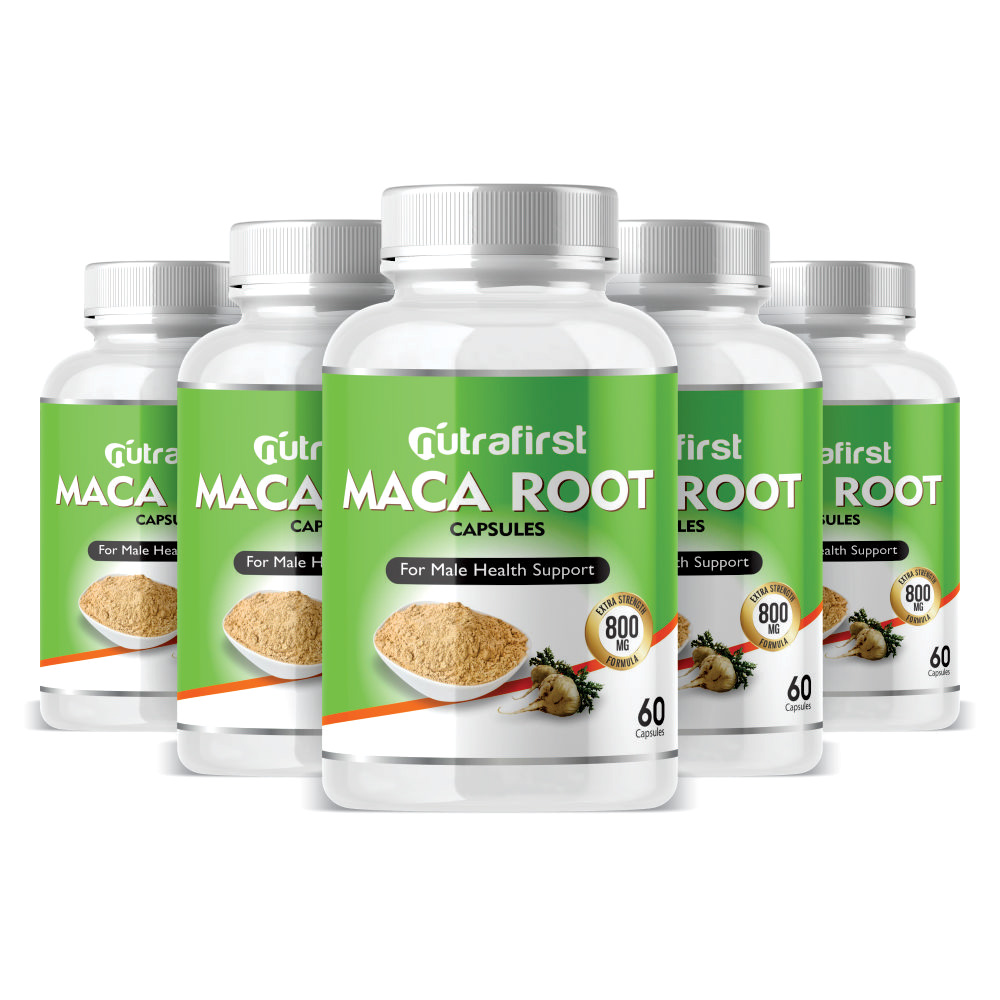Maca Root Capsules & Supplements 500mg – (5 Bottles Pack)