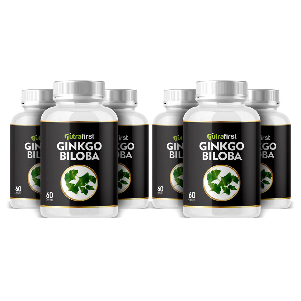 Ginkgo Biloba Capsules 500mg (60 Capsules) – 6 Bottles Pack