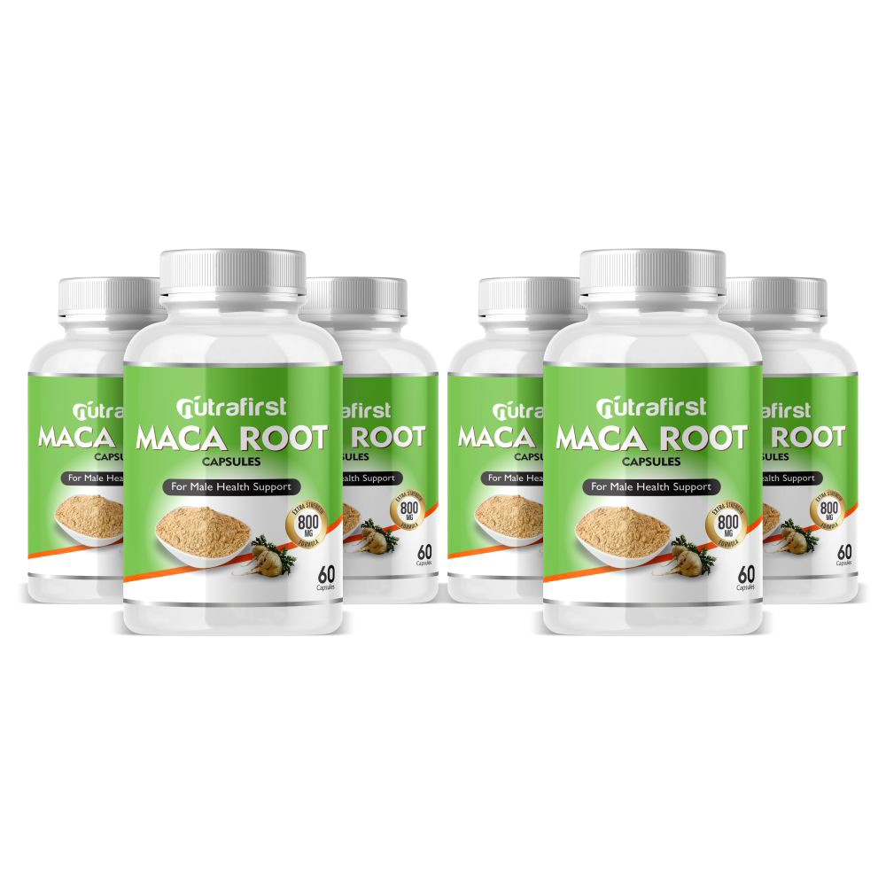 Maca Root Capsules & Tablets 500mg – (6 Bottles Pack)