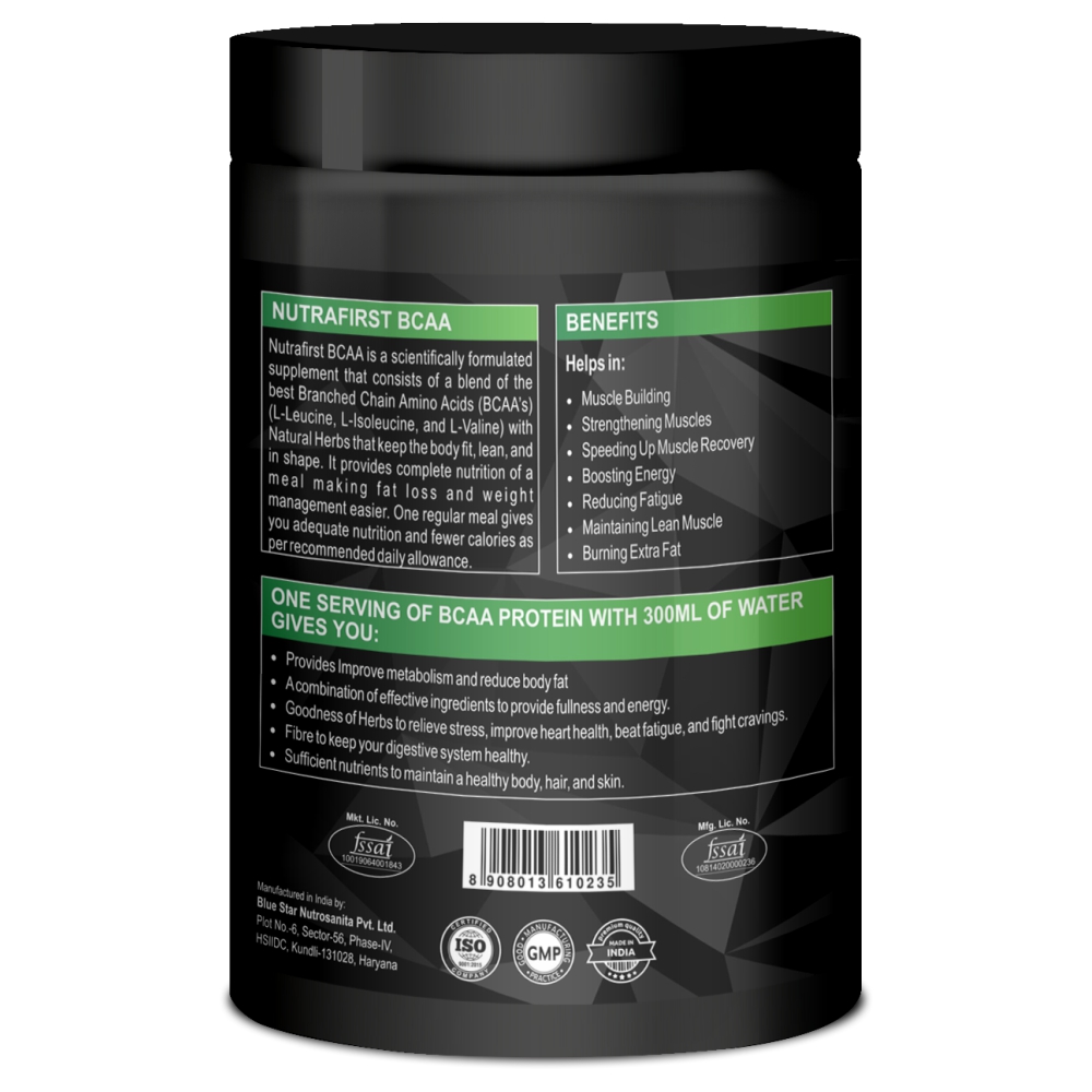 Nutrafirst BCAA Powder with Herbs – 400gm