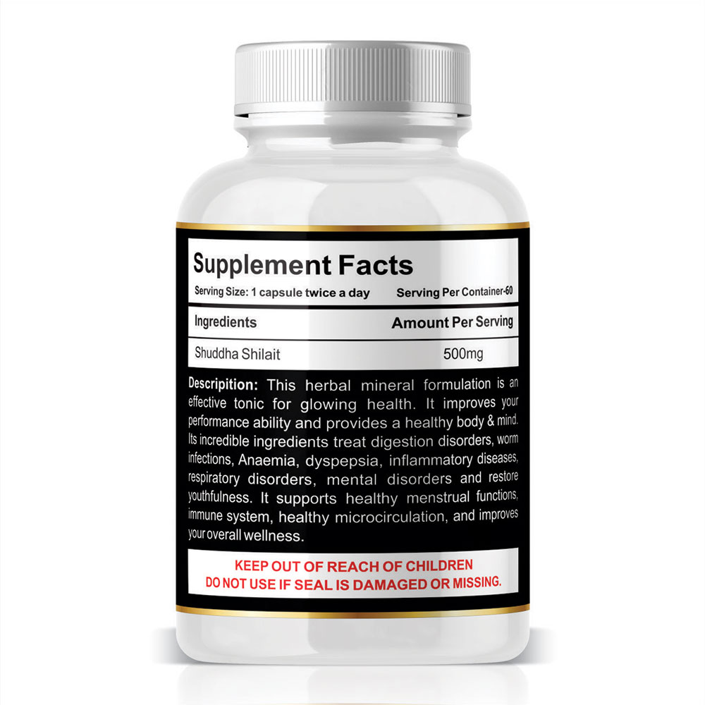 NutraFirst Shilajit Extract Capsules For Men And Women (5 Bottles Pack)
