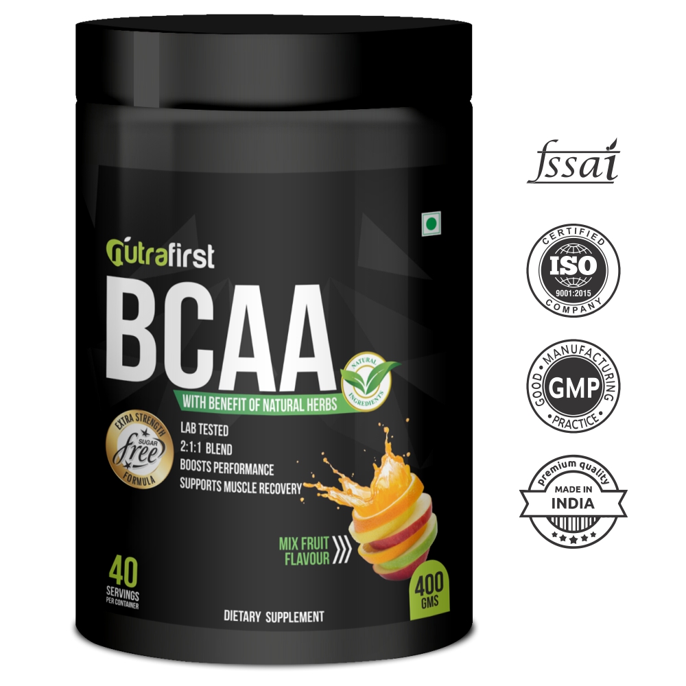 Nutrafirst BCAA Powder with Herbs – 400gm