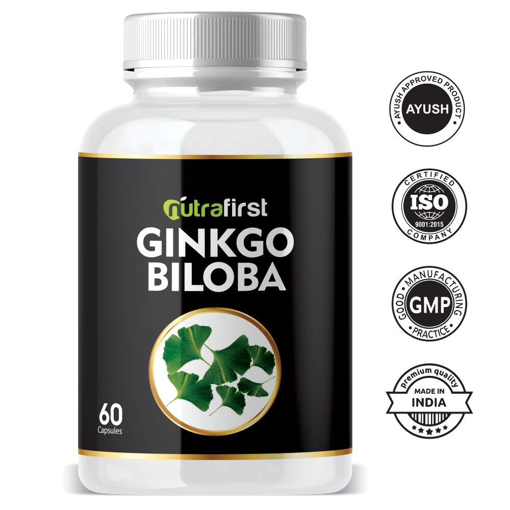 Ginkgo Biloba Capsules 500mg for Sharp Memory – 60 Capsules