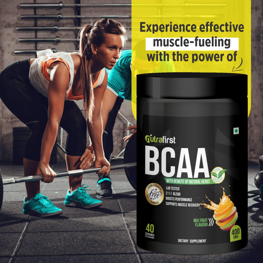 Nutrafirst BCAA Powder with Herbs – 400gm