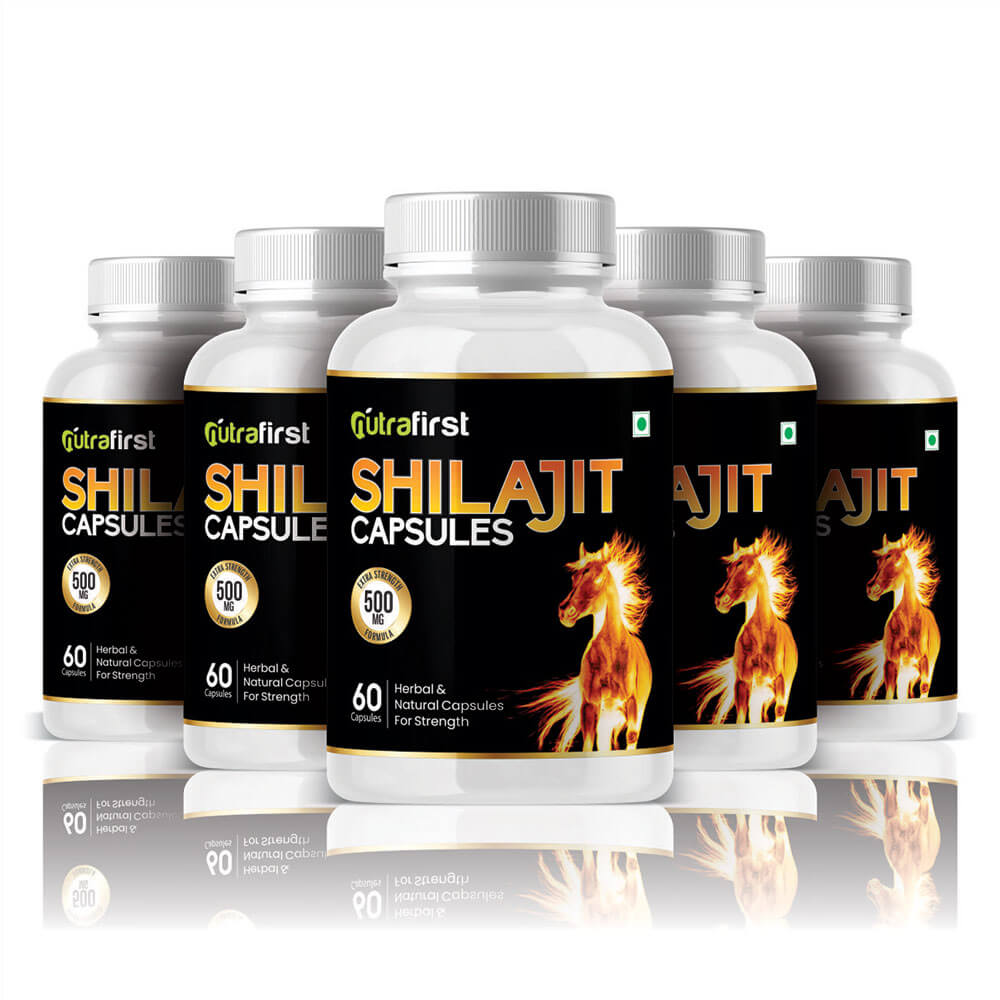 NutraFirst Shilajit Extract Capsules For Men And Women (5 Bottles Pack)