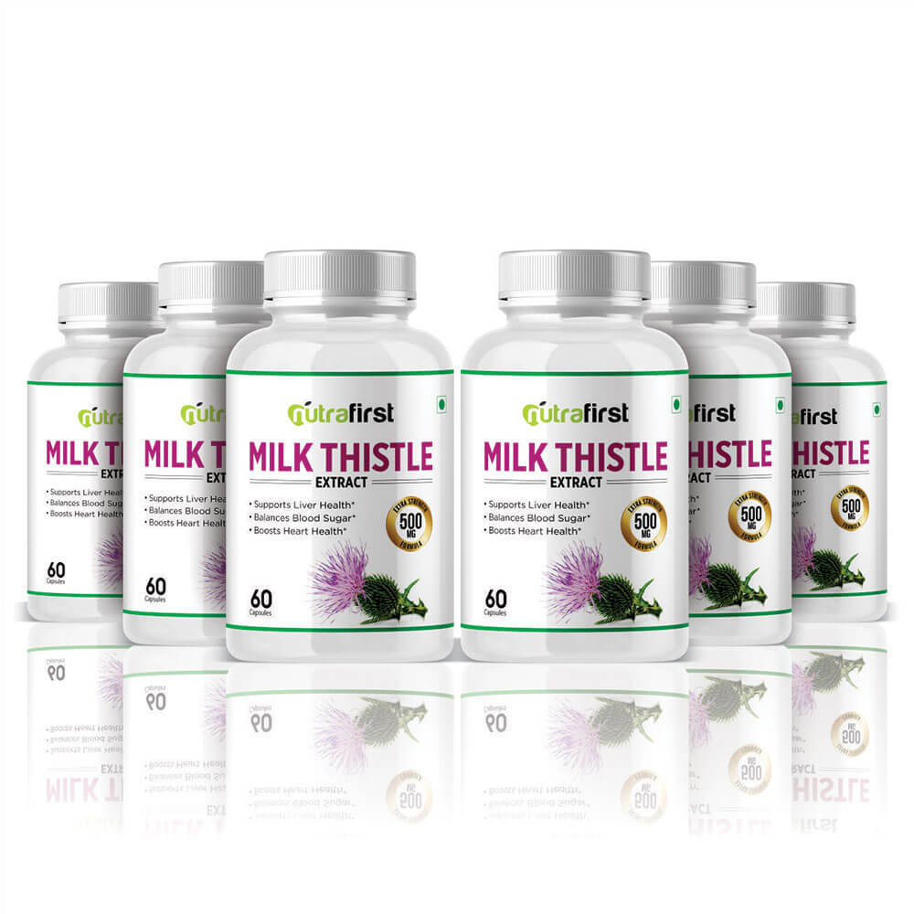 Milk Thistle (60 Capsules) – 500mg – 6 Bottles Pack