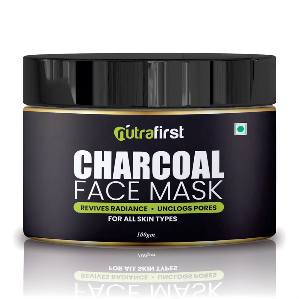 Nutrafirst Charcoal Peel Off Face Mask for Blackheads – 100gm