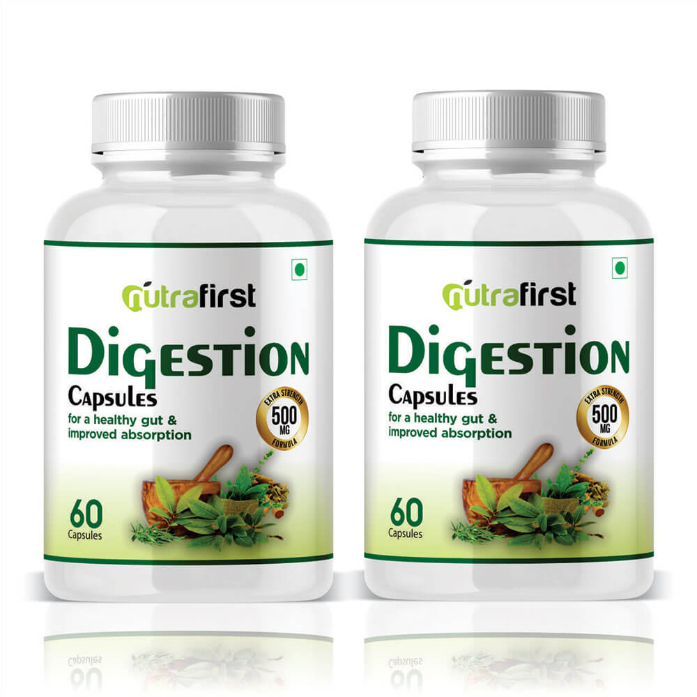 Digestion Capsules 500mg (60 Capsules) – 2 Bottles Pack
