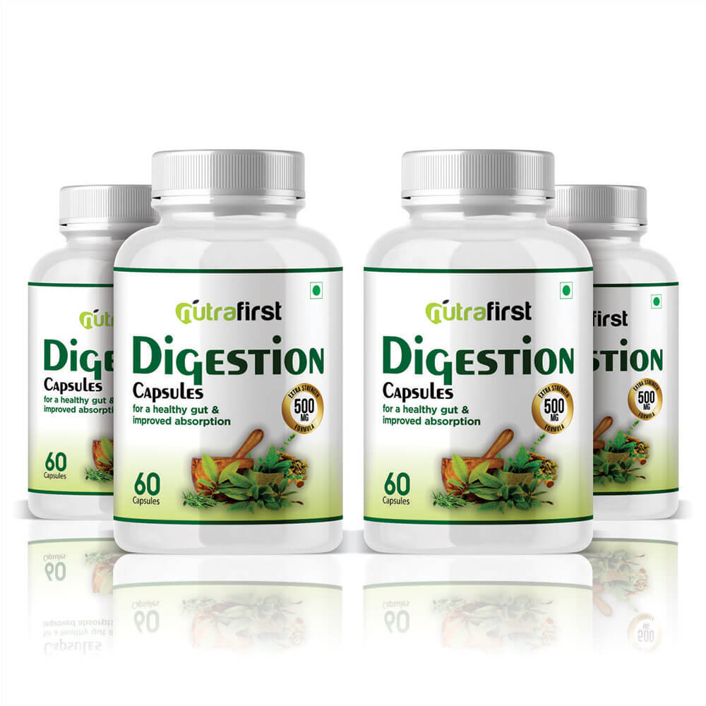 Digestion Capsules 500mg (60 Capsules) – 4 Bottles Pack