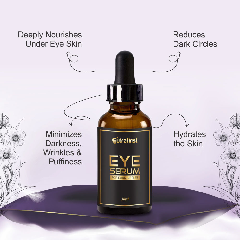 Nutrafirst Eye Serum for Dark Circles and Wrinkles – 30ml
