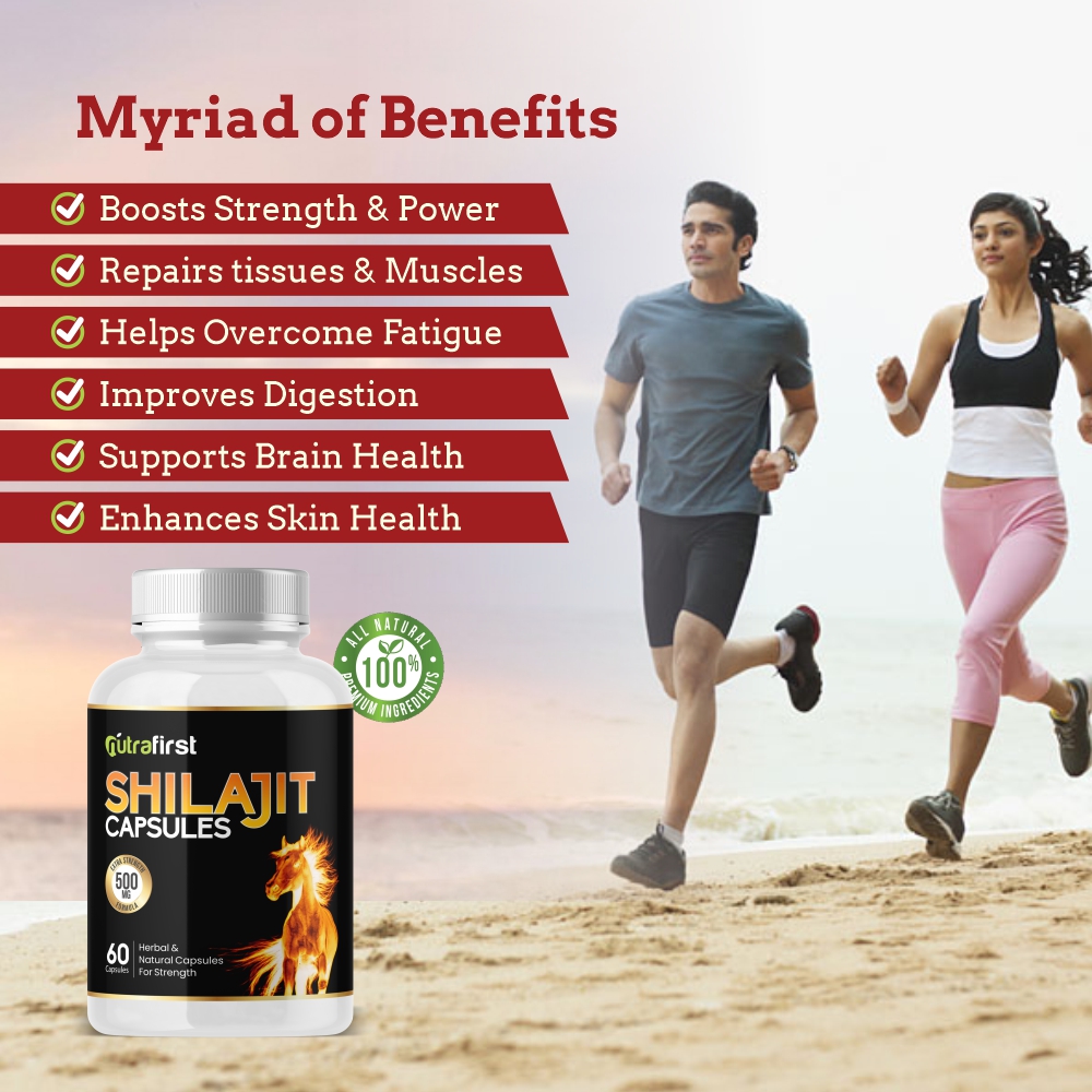 NutraFirst Shilajit Extract Capsules For Men And Women (3 Bottles Pack)