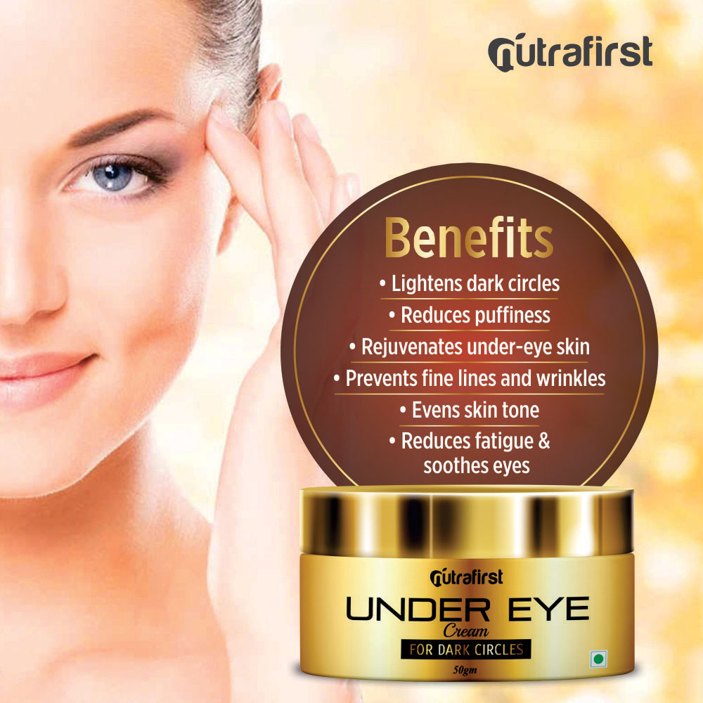 Nutrafirst Under Eye Cream for Dark Circle and Wrinkles- 50gm