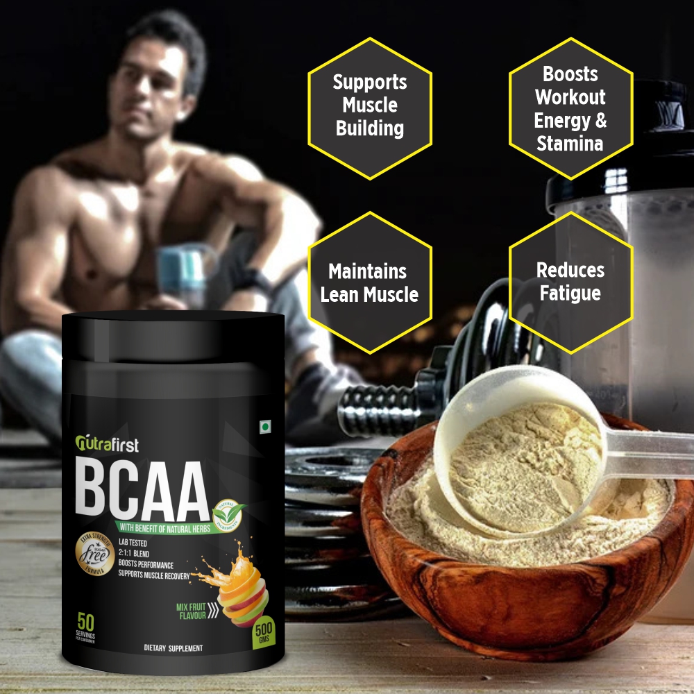 Nutrafirst BCAA Powder with Herbs – 500gm