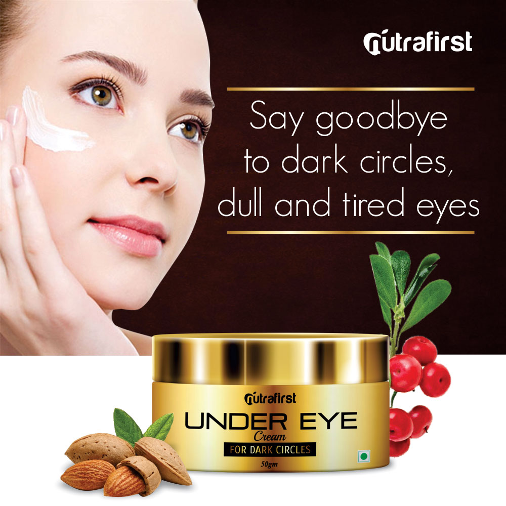 Nutrafirst Under Eye Cream for Dark Circle and Wrinkles- 50gm