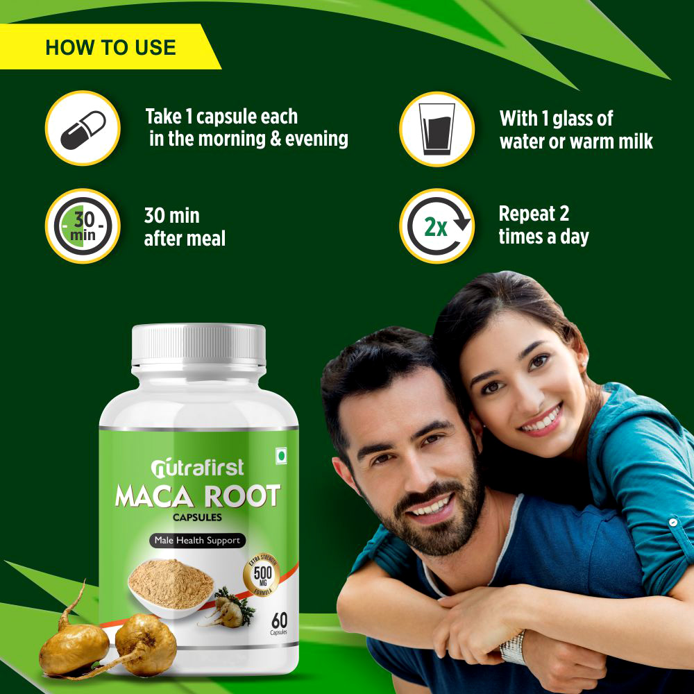 Maca Root Capsules Tablets Supplements Buy online in India Best
