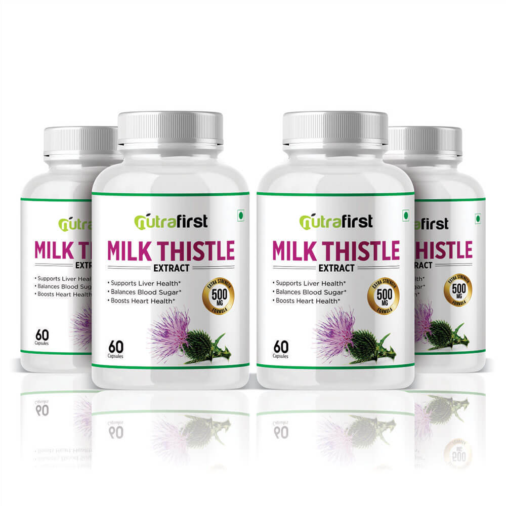 Milk Thistle (60 Capsules) – 500mg – 4 Bottles Pack