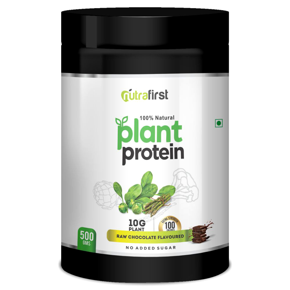 Nutrafirst Natural Plant Protein in Raw Chocolate Flavour – 500gms