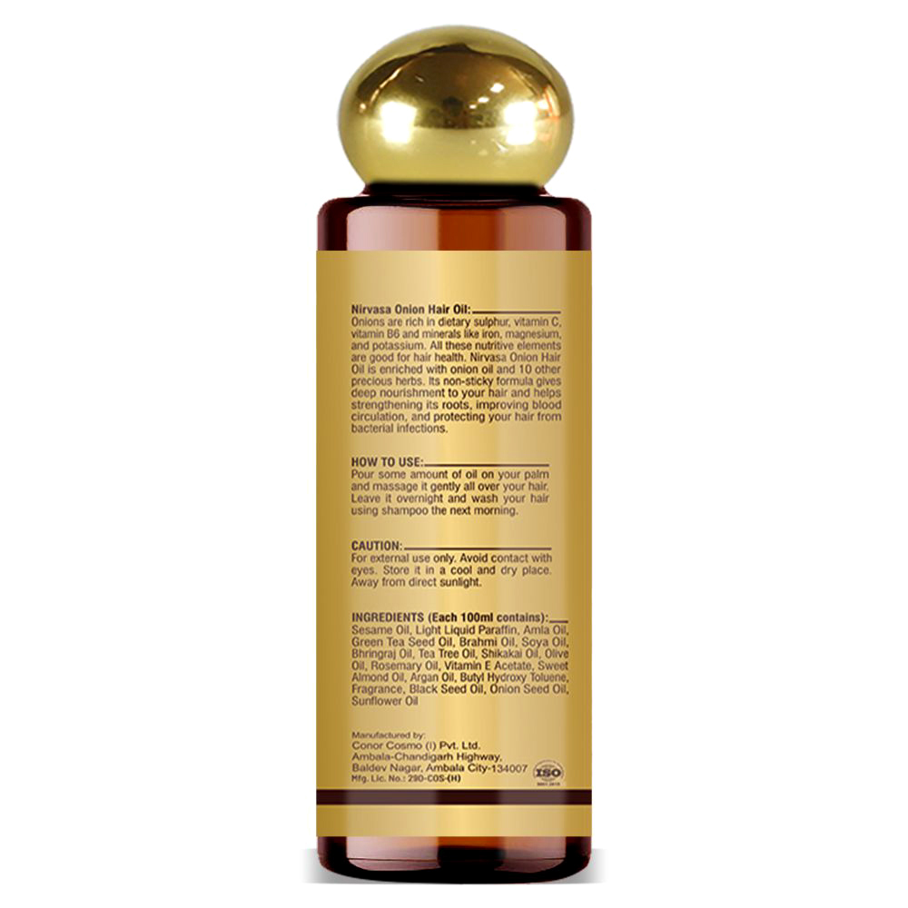 Nutrafirst Onion Hair Oil with Brahmi, Bhringraj, Amla – 100ml