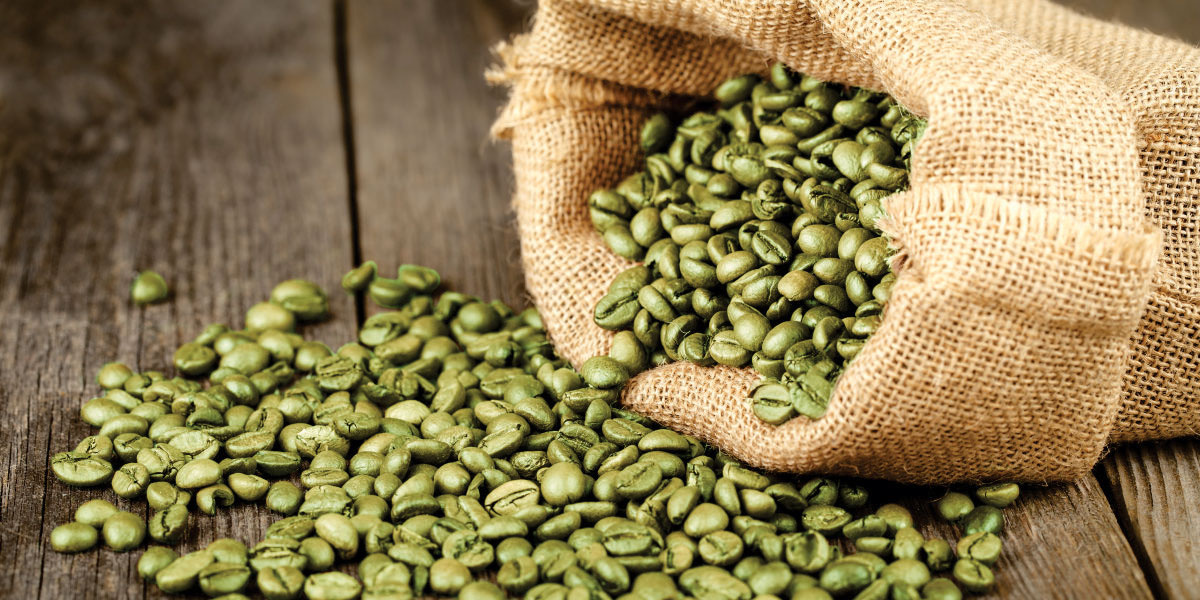 pure green coffee beans